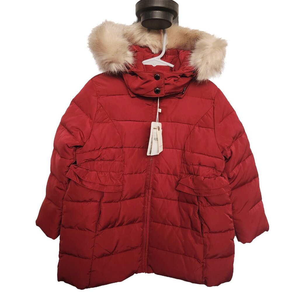 ToTo Heros NEW Kids Girls Toddlers Alternative Down Ruffled Hooded Puffer Jacket